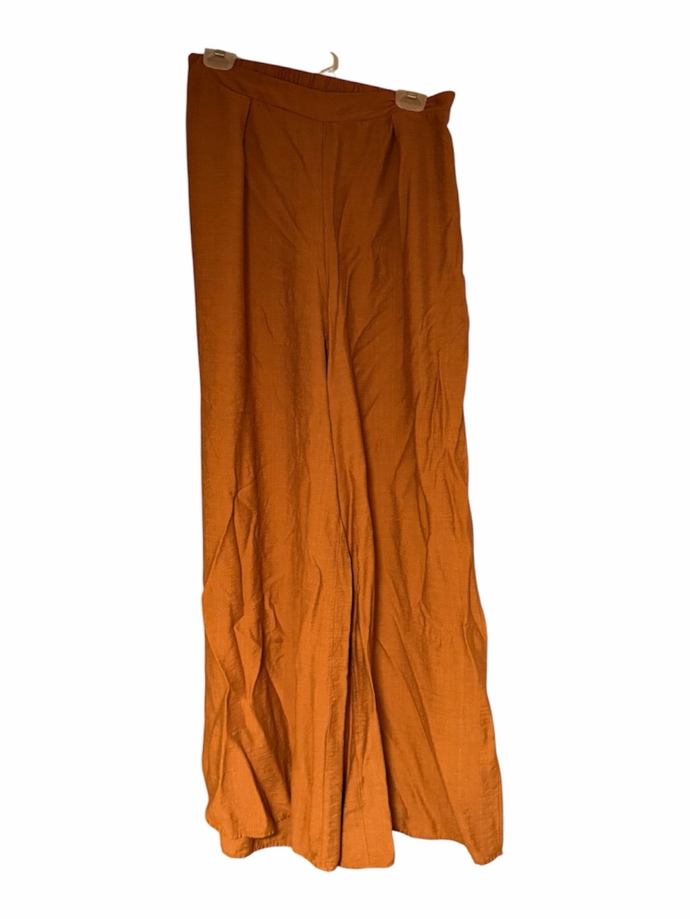 🤎🧡Fashion Nova Brown Wide-Leg Jumpsuit with Buttoned Ruched Top🧡🤎 - Picture 5 of 7